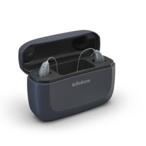 "Beltone Amaze Oplader til opladning af høreapperater – med genopladeligt lithium-ion batteri"