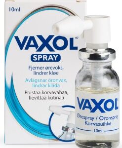 Waxol ørespray til at blødgøre og fjerne ørevoks samt ørepropper